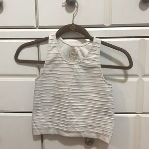 Cropped white tank - sugarlips